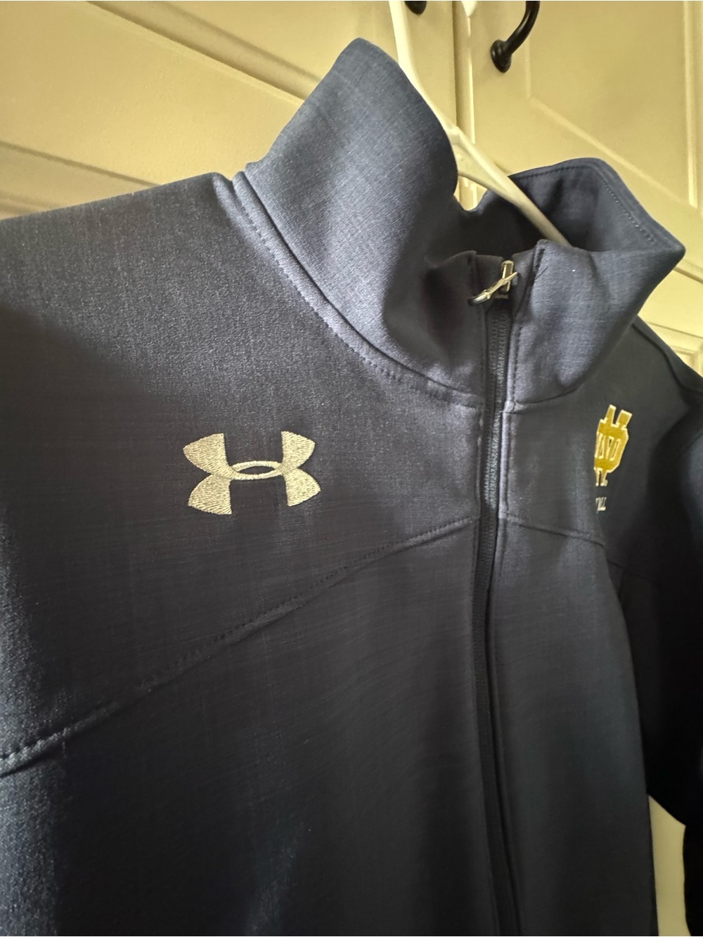 Notre Dame Under Armour Coldgear Jacket Men's Size Medium Blue - Picture 4 of 7